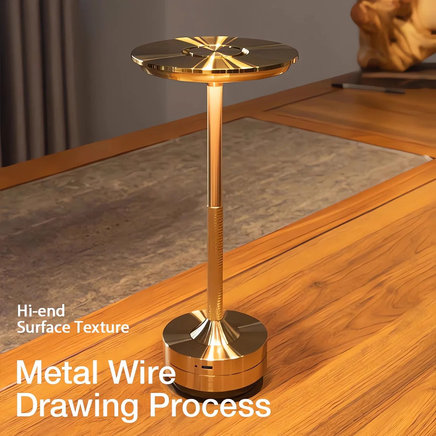 Cordless Table Lamp with Touch Control & Modern Nordic Design