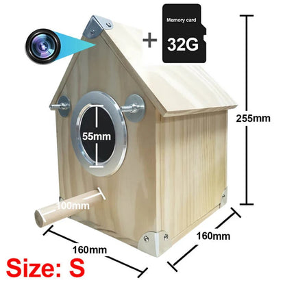 Bird Watching Nesting Feeder Nest Cam Box with Camera