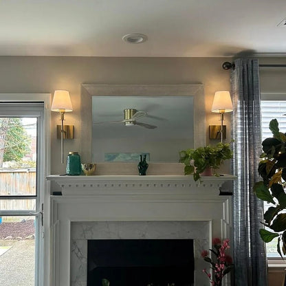 Rechargeable Wireless Wall Light Set (2 Pack) - Battery-Powered Indoor & Outdoor Lighting for Home, Patio, and Garden