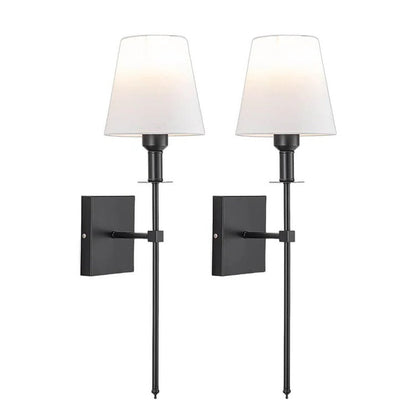 Rechargeable Wireless Wall Light Set (2 Pack) - Battery-Powered Indoor & Outdoor Lighting for Home, Patio, and Garden