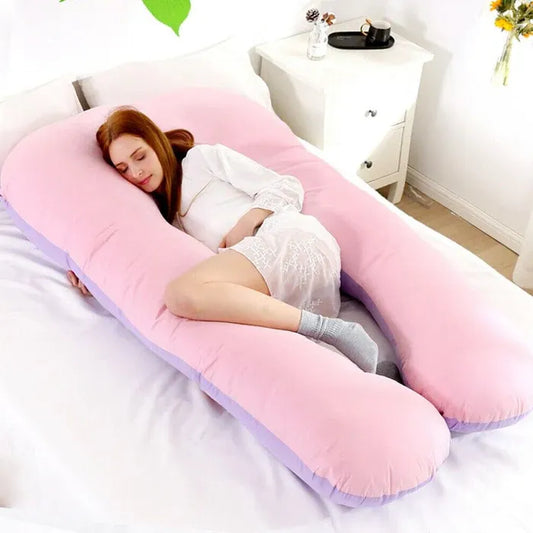 Sleeping Full Support Body Pillow - Ergonomic Design For Pregnancy, Shoulder & Back Pain