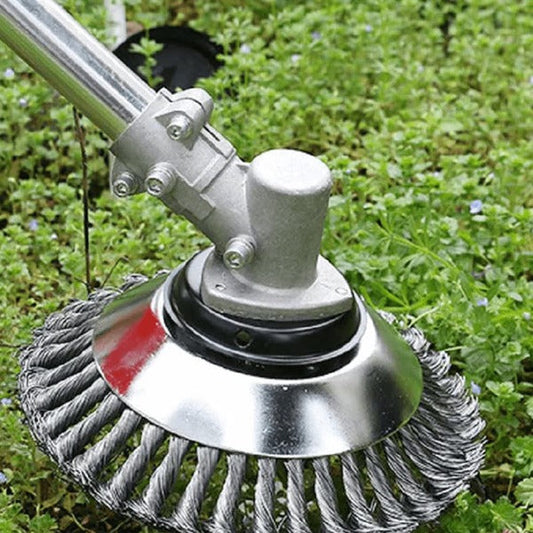 Unbreakable Wired Trimmer Blade - Round Edge Grass Trimmer with Blades for Weed Removal, Gifts for Gardeners