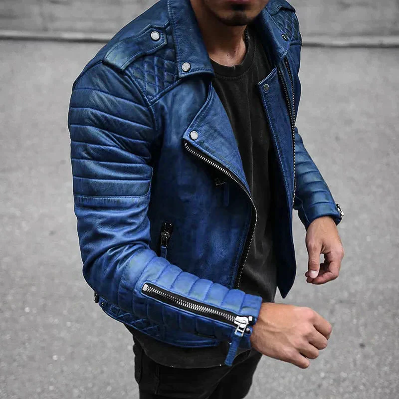 High quality, durable and stylish men's leather jacket