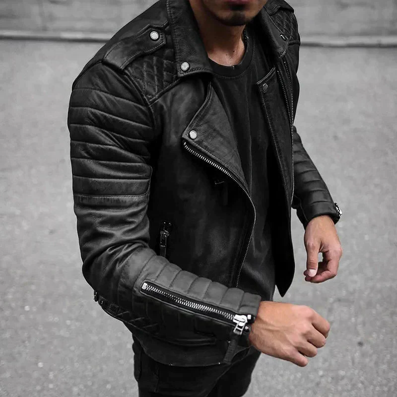 High quality, durable and stylish men's leather jacket