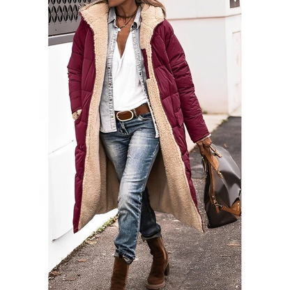 Long comfortable coat for women