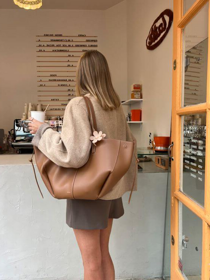 Vintage women's tote bag | Spacious shoulder bag