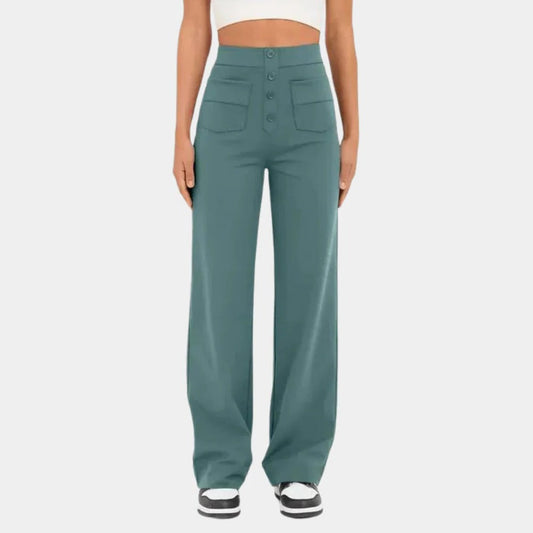 Casual High Waisted Women's Trousers