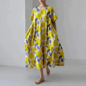 Casual and elegant dress with flora print