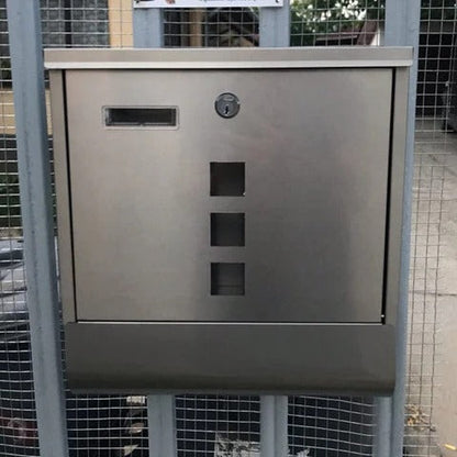 Large Heavy Duty Wall Mounted Vertical Home Metal Lockable Mailbox