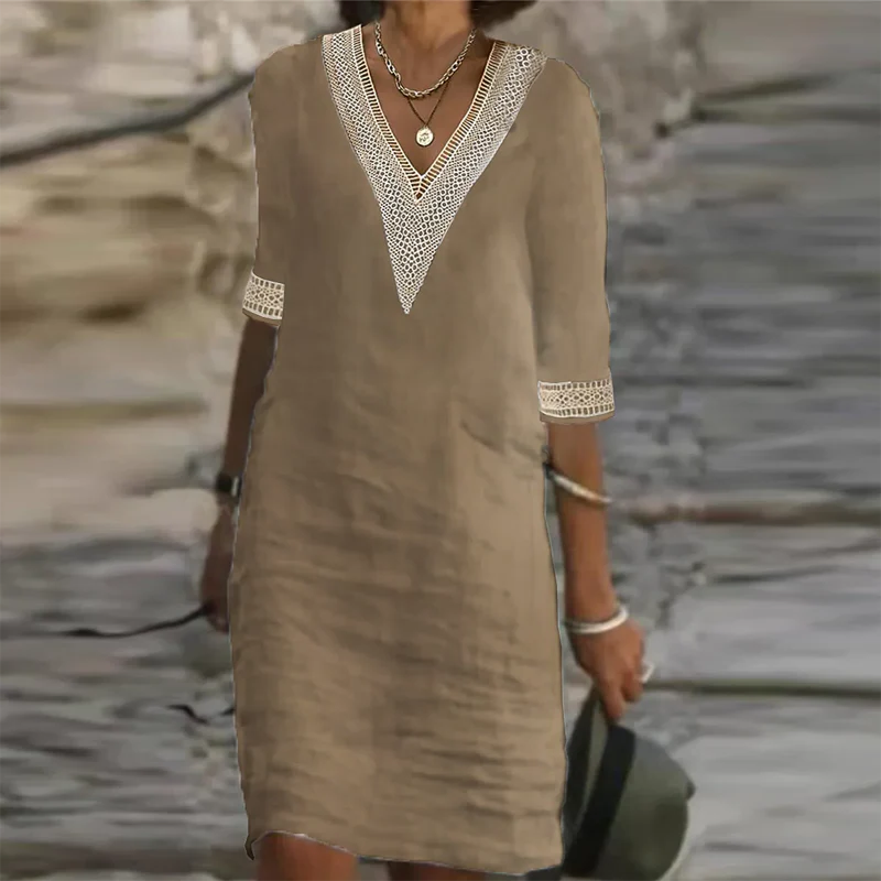 Stylish Linen Summer Dress For Women