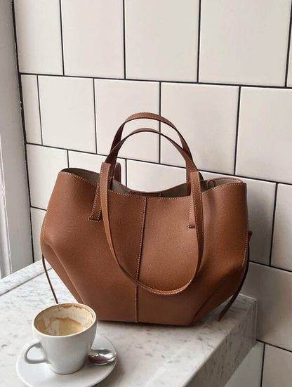 Vintage women's tote bag | Spacious shoulder bag