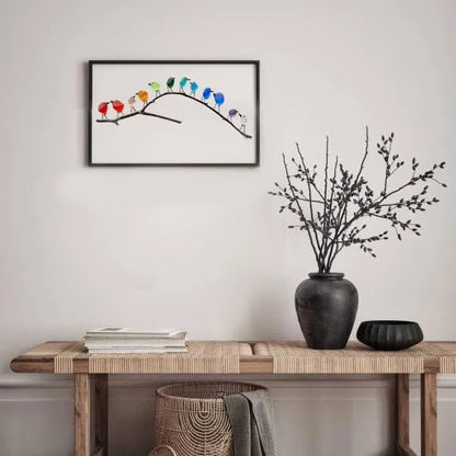 Sea Glass Birds Decor Coastal Love Notes