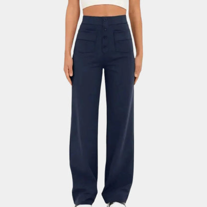Casual High Waisted Women's Trousers