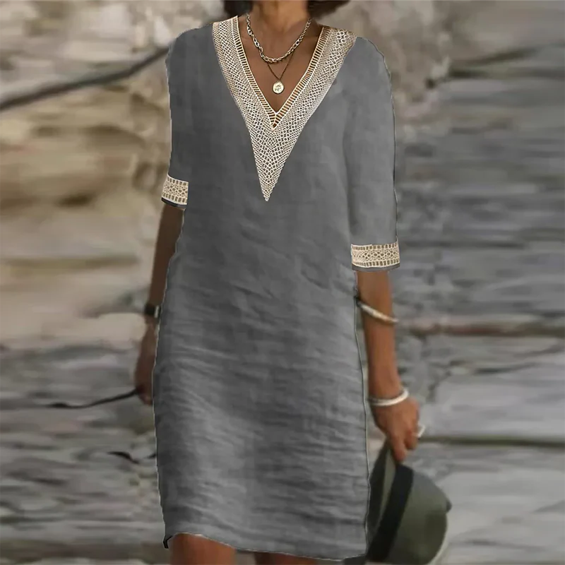 Stylish Linen Summer Dress For Women