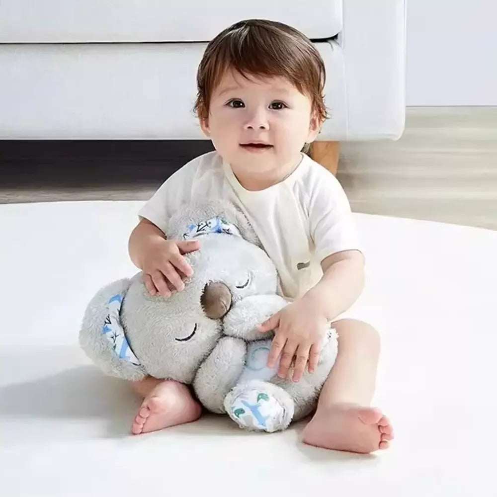 Anxiety Relief Koala Plush Toy with Music, Lights and Rhythmic Breathing Motion