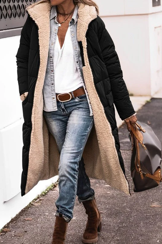 Long comfortable coat for women