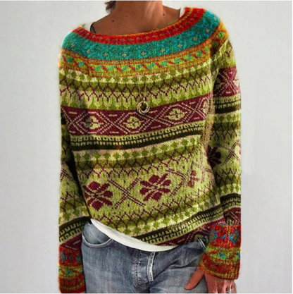 Women's retro sweater