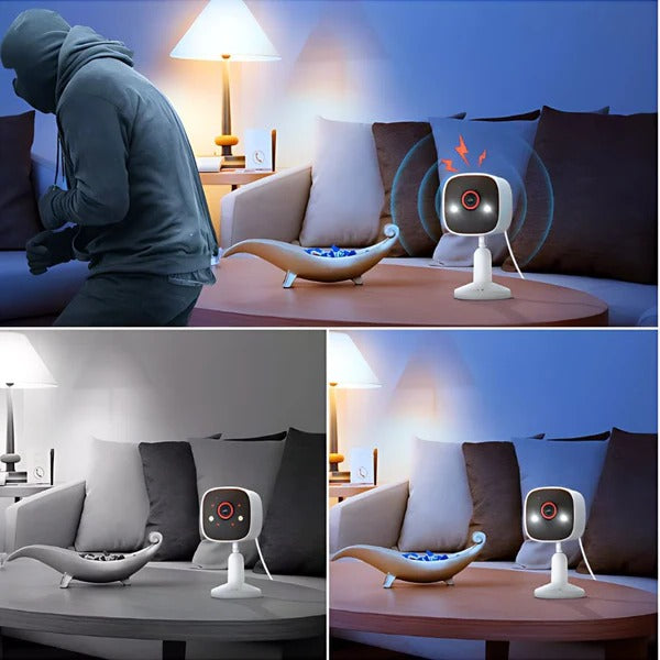 Home Security Surveillance Camera with Two Way Microphone