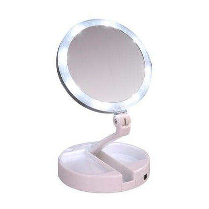LED Folding Vanity Mirror