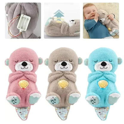Breathing Otter Musical Stuffed Baby Plush Toy – Perfect Newborn Sensory Comfort Gift