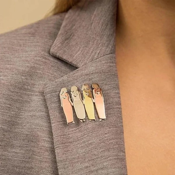 Bond Between Sisters Vintage Handmade Pins