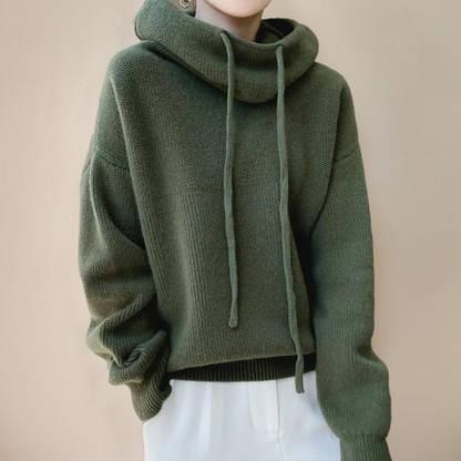 Turtleneck Sweater Made of Merino Wool for Women