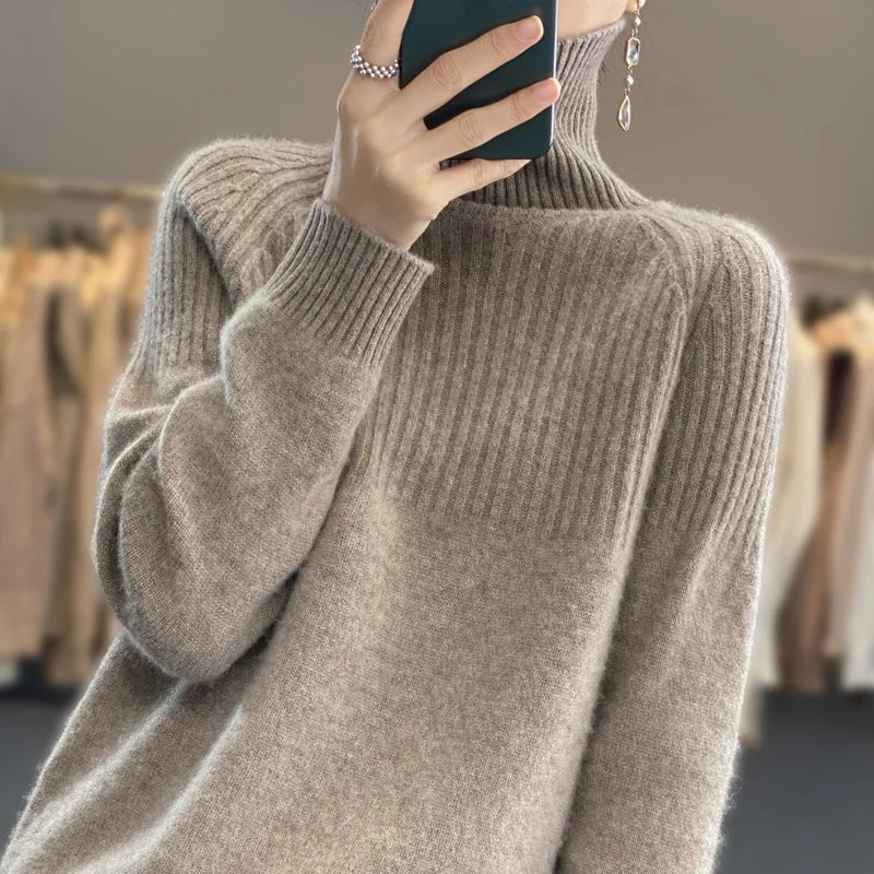 Women's Cashmere Sweater Turtleneck