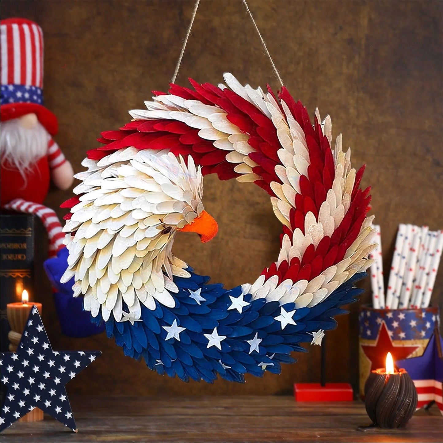 Eagle Wreath Easter Independence Day Decorations
