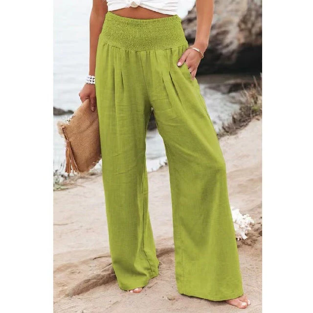 Comfortable linen trousers for women