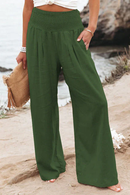 Comfortable linen trousers for women