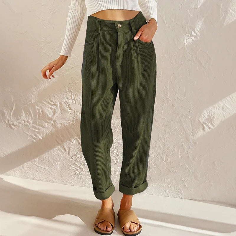 Casual Corduroy Pants For Women