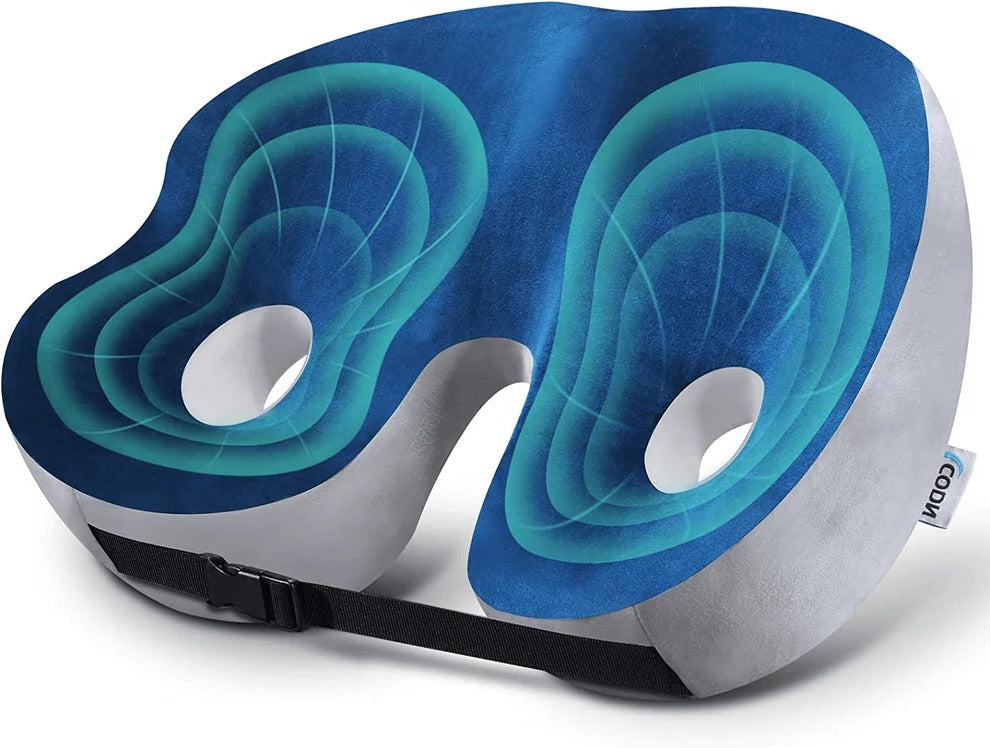 Adjustable Memory Foam Sit Bone Relief Seat Cushion