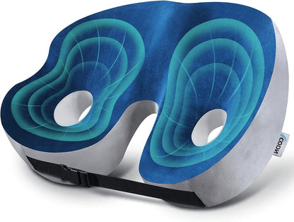 Adjustable Memory Foam Sit Bone Relief Seat Cushion