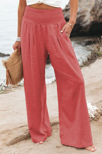 Comfortable linen trousers for women