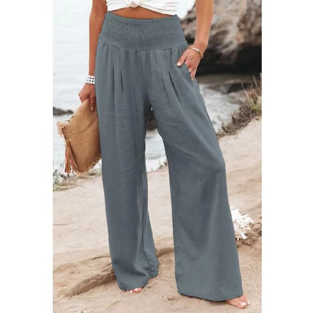Comfortable linen trousers for women