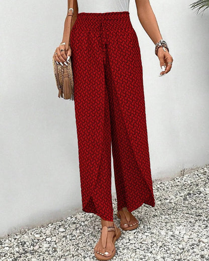 Women's Trousers With Geometric Print