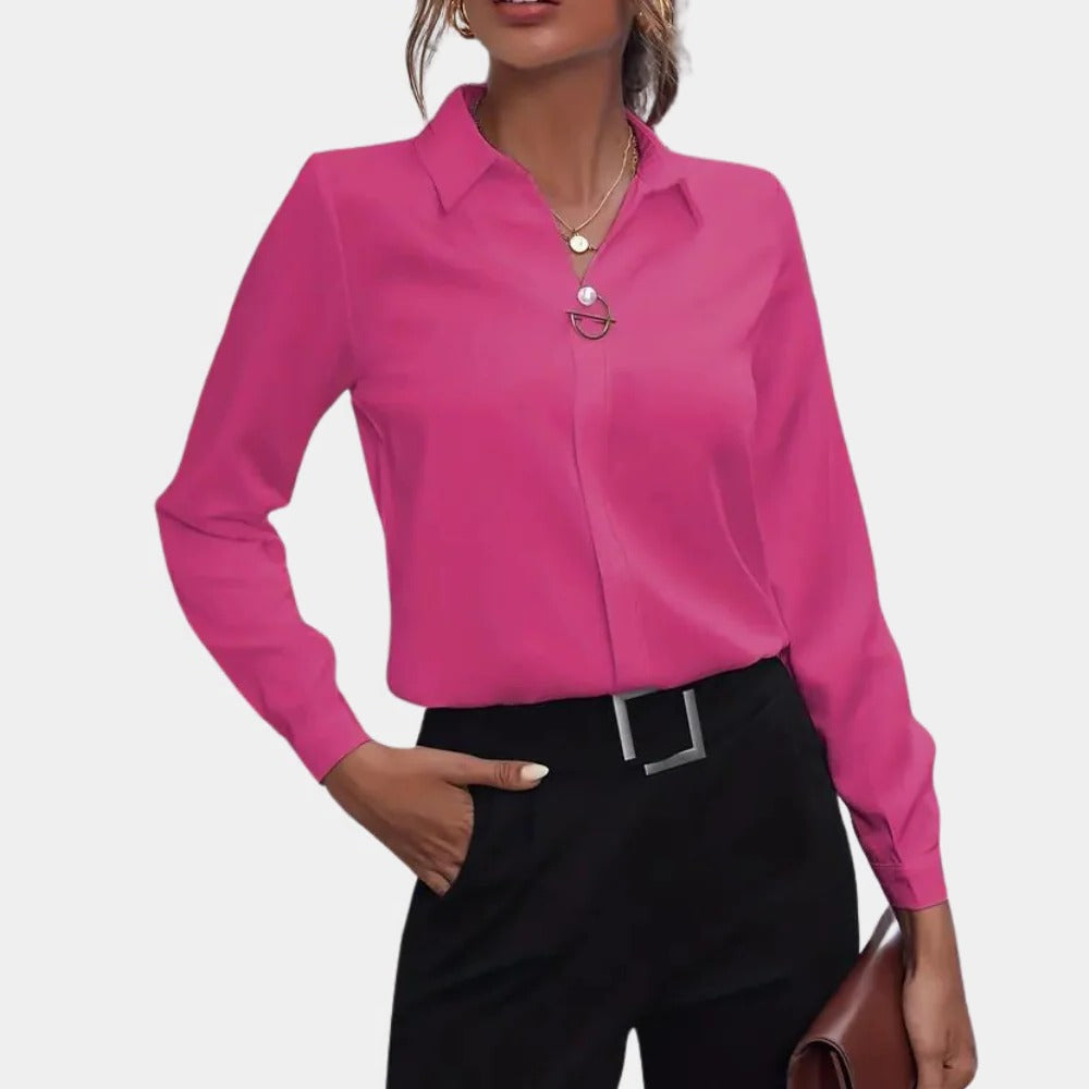 Elegant Plain Ladies Blouse