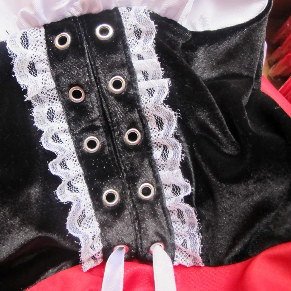 Official Little Red Riding Hooded Dress Woman Costume