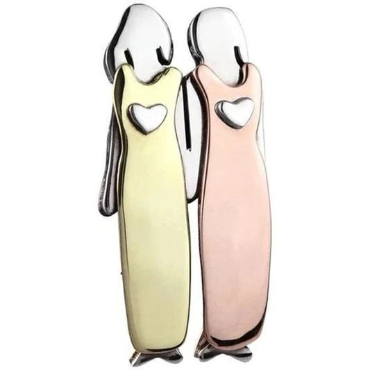 Bond Between Sisters Vintage Handmade Pins