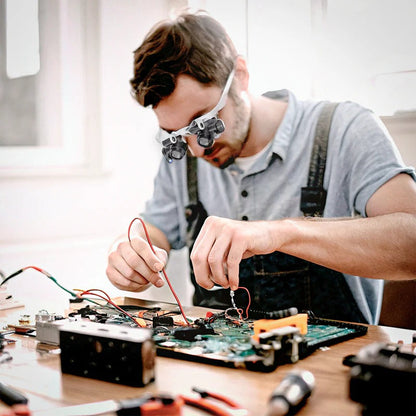 LED Glasses Magnifier 8x 15x 23x