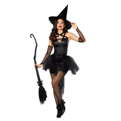 Official Witch Costume Masquerade Party Adult Role-Play