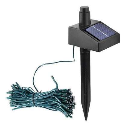 17-Meter String of 100 Led Solar-Powered Fairy Lights