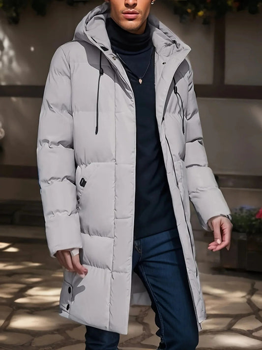 Long Winter Jacket for Men - Waterproof and Warm