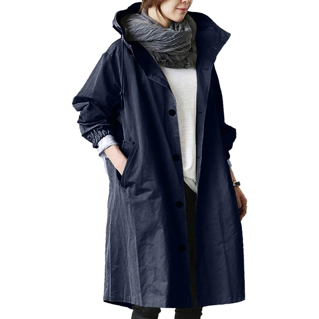Women's Long Waterproof Raincoat