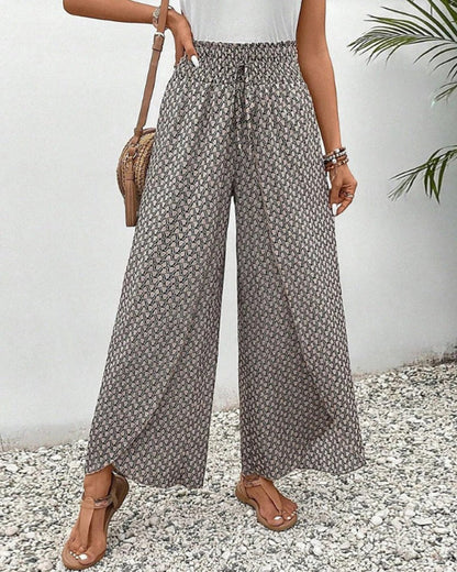 Women's Trousers With Geometric Print