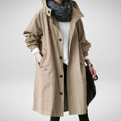 Women's Long Waterproof Raincoat