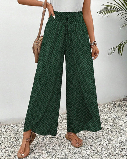 Women's Trousers With Geometric Print