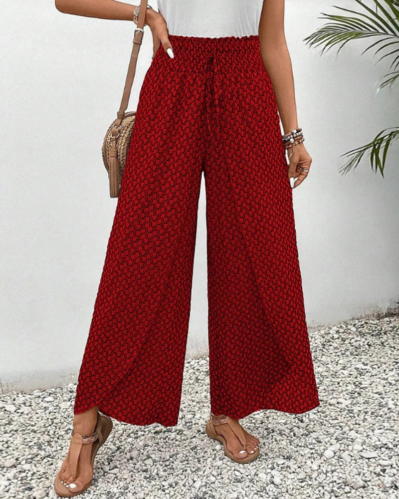 Women's Trousers With Geometric Print