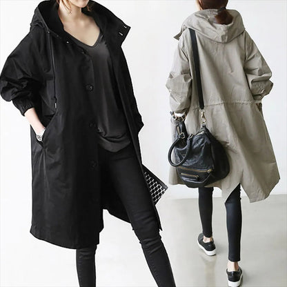 Women's Long Waterproof Raincoat