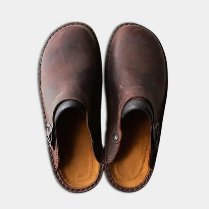 Men's Leather Slippers
